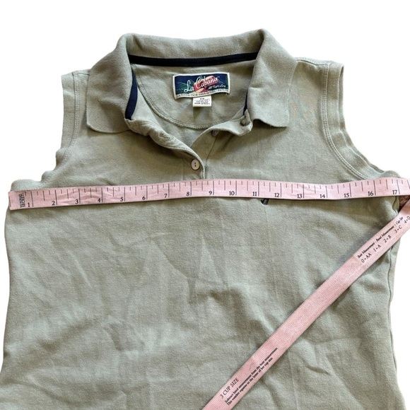 La Cabana Vintage Green Polo Women’s Petite Small Vacation Golf Athletic Blouse - Picture 10 of 10